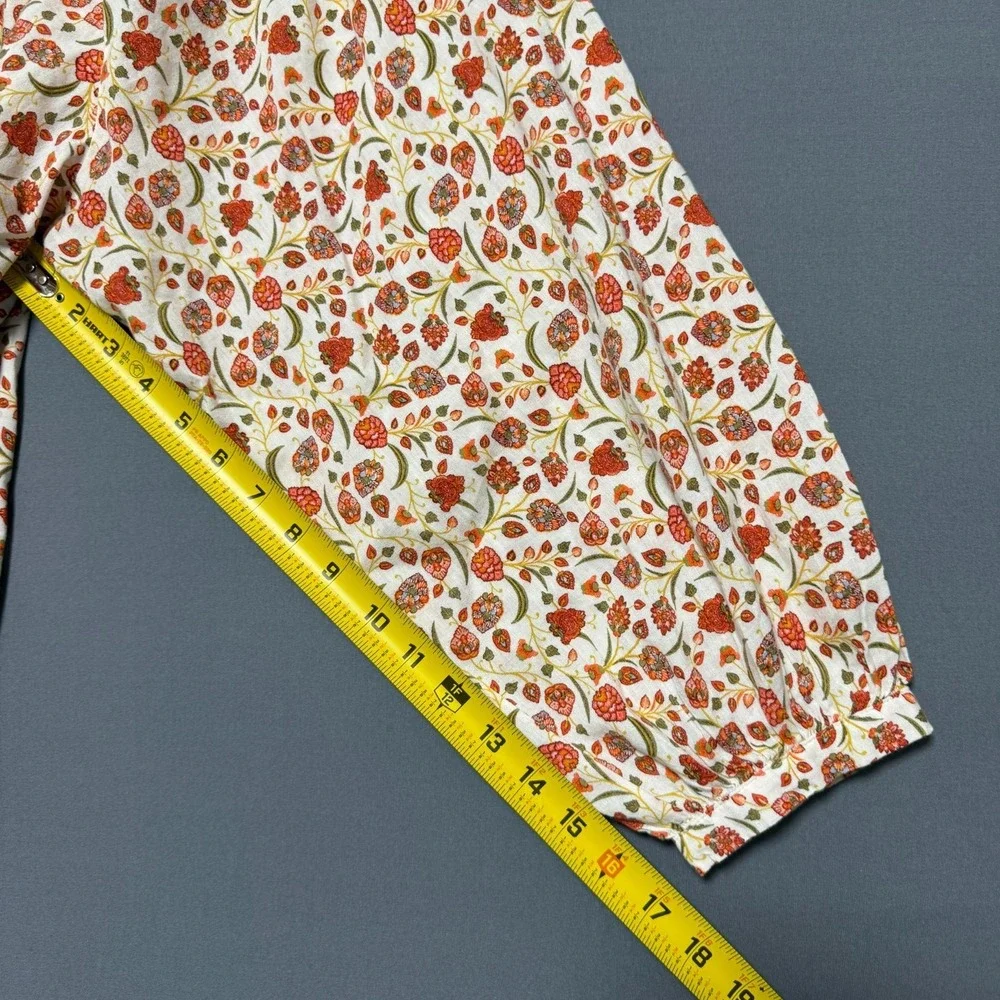 Old Navy Blouse XXL Floral Boho Cottagecore Peasant Prairie Mori Kei Casual Chic
